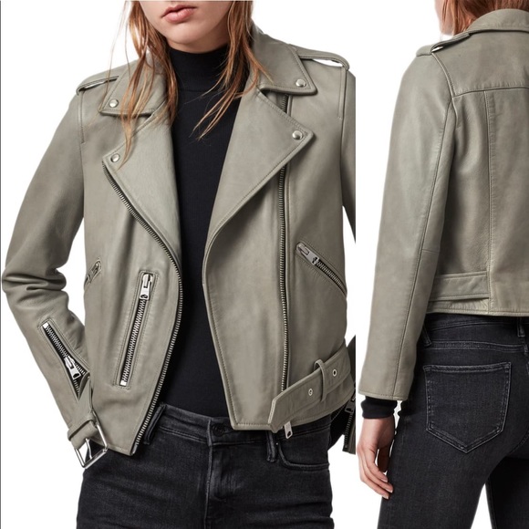 NWT AllSaints Balfern Leather Jacket - Picture 1 of 16